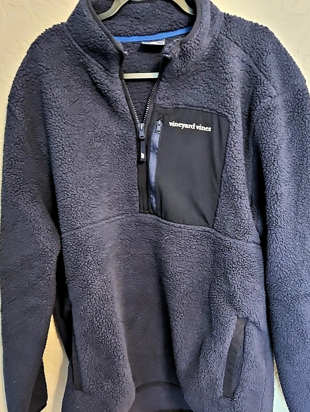 vineyard vines Shep Shirt Sherpa Popover Men's Fleece Pullover XL